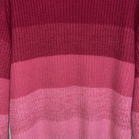 Burgundy Love Ellie Colorblock Sweater Large EUC - Picture 6 of 6